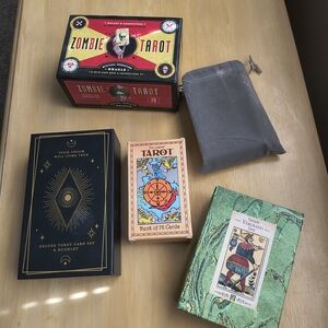 Zombie Tarot Card Set - Red and Black